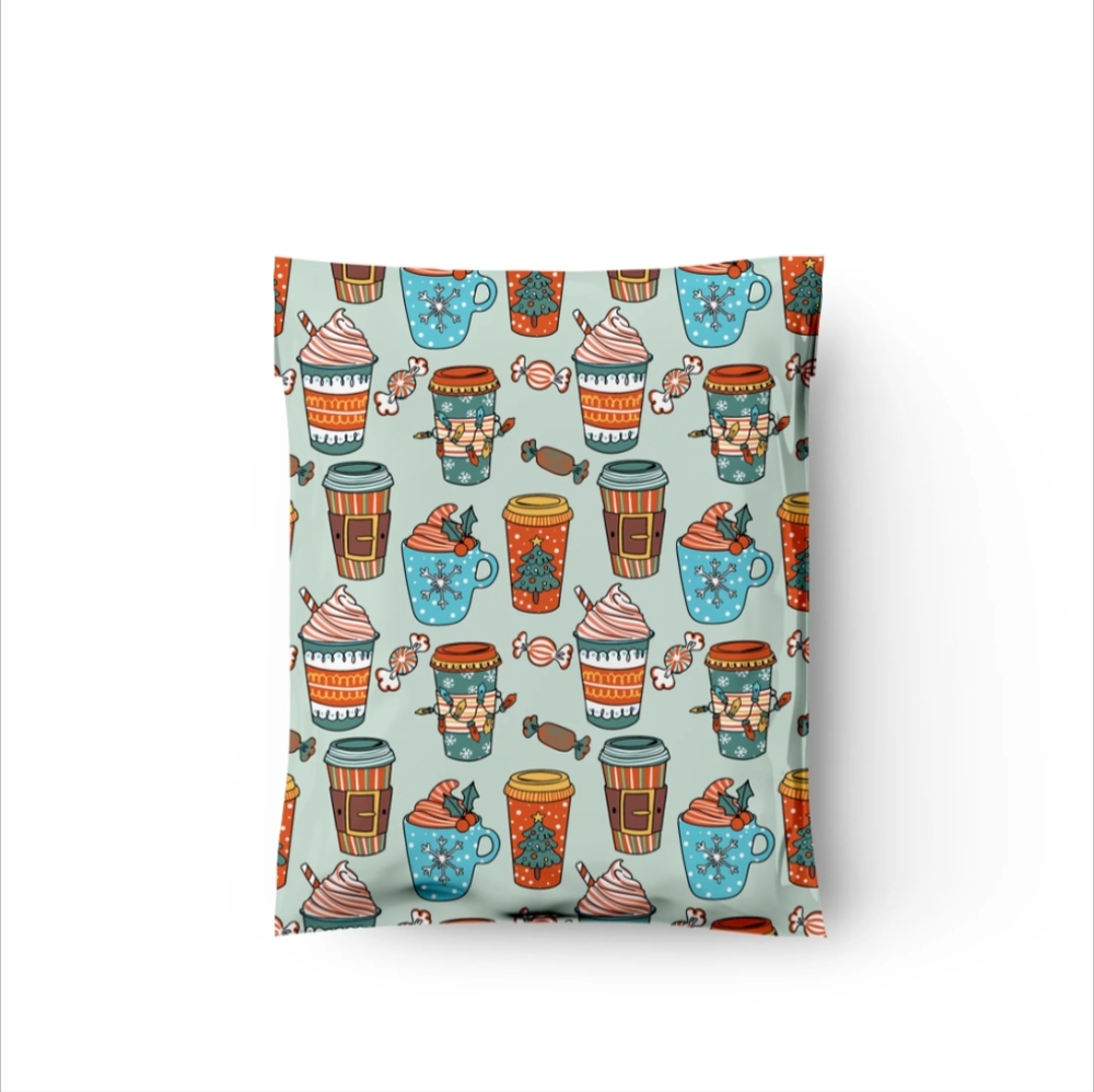 20 10X13 Coffee Latte Poly Mailers - Picture 6 of 9